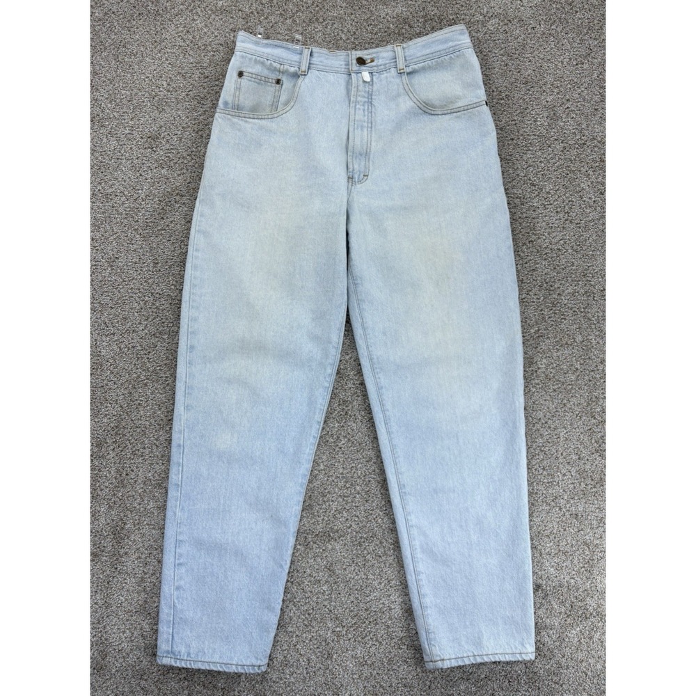 Vintage Structure Jeans Mens 33S (Fits 32x29) Light Wash Denim High Rise USA 90s